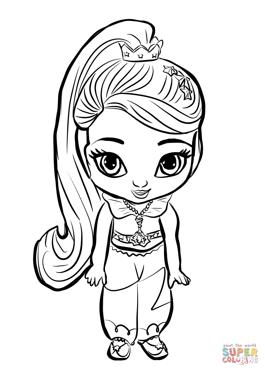 38 Shimmer and Shine Coloring Pages Printable 20