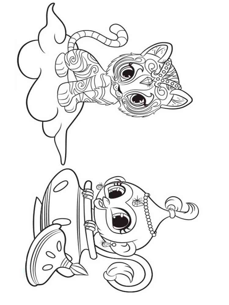 38 Shimmer and Shine Coloring Pages Printable 21