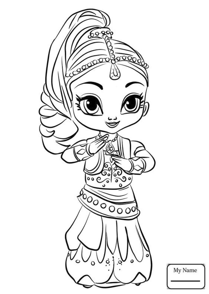 38 Shimmer and Shine Coloring Pages Printable 25