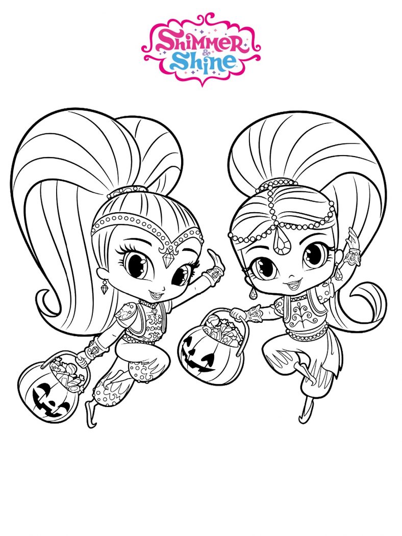 38 Shimmer and Shine Coloring Pages Printable 28