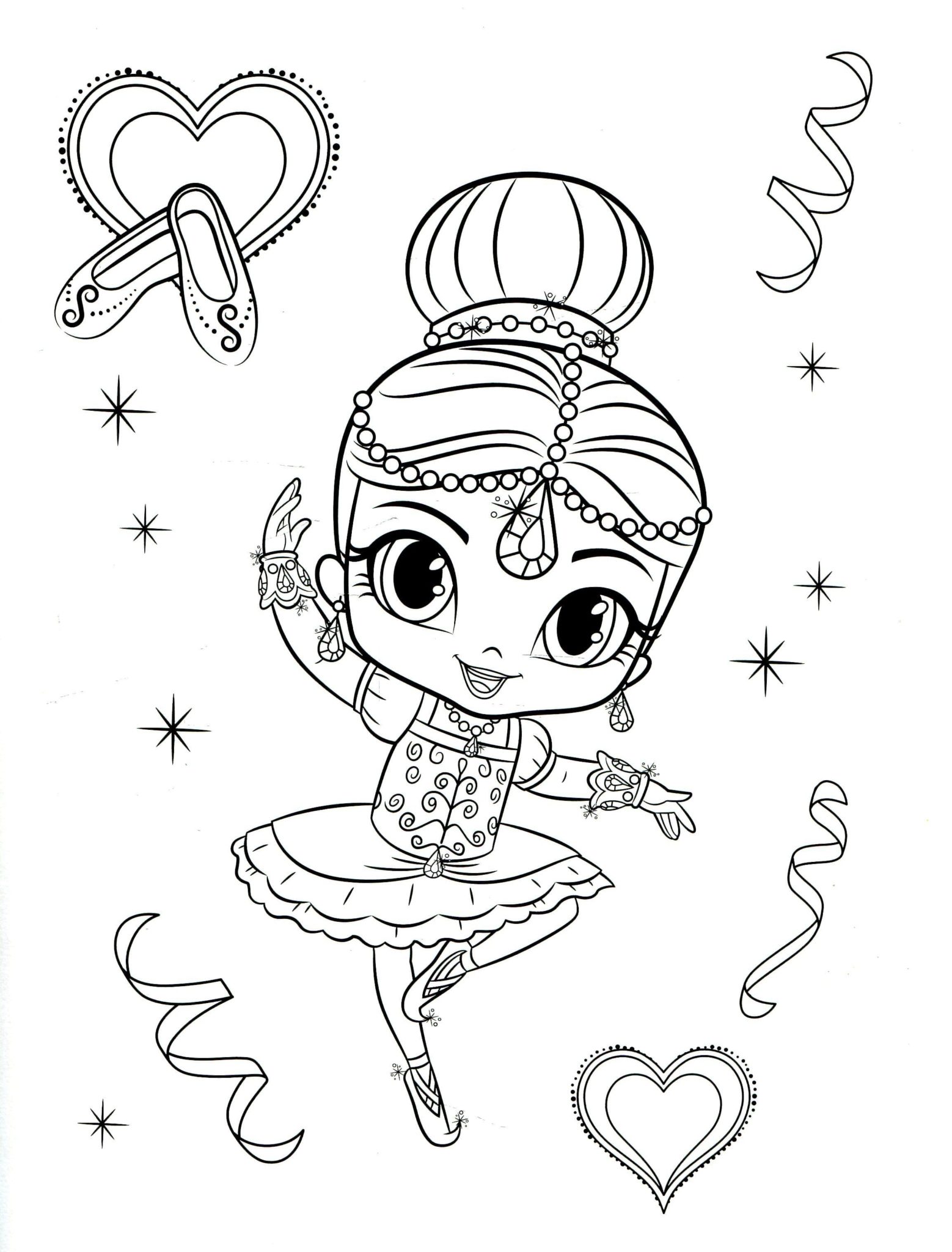 38 Shimmer and Shine Coloring Pages Printable 30