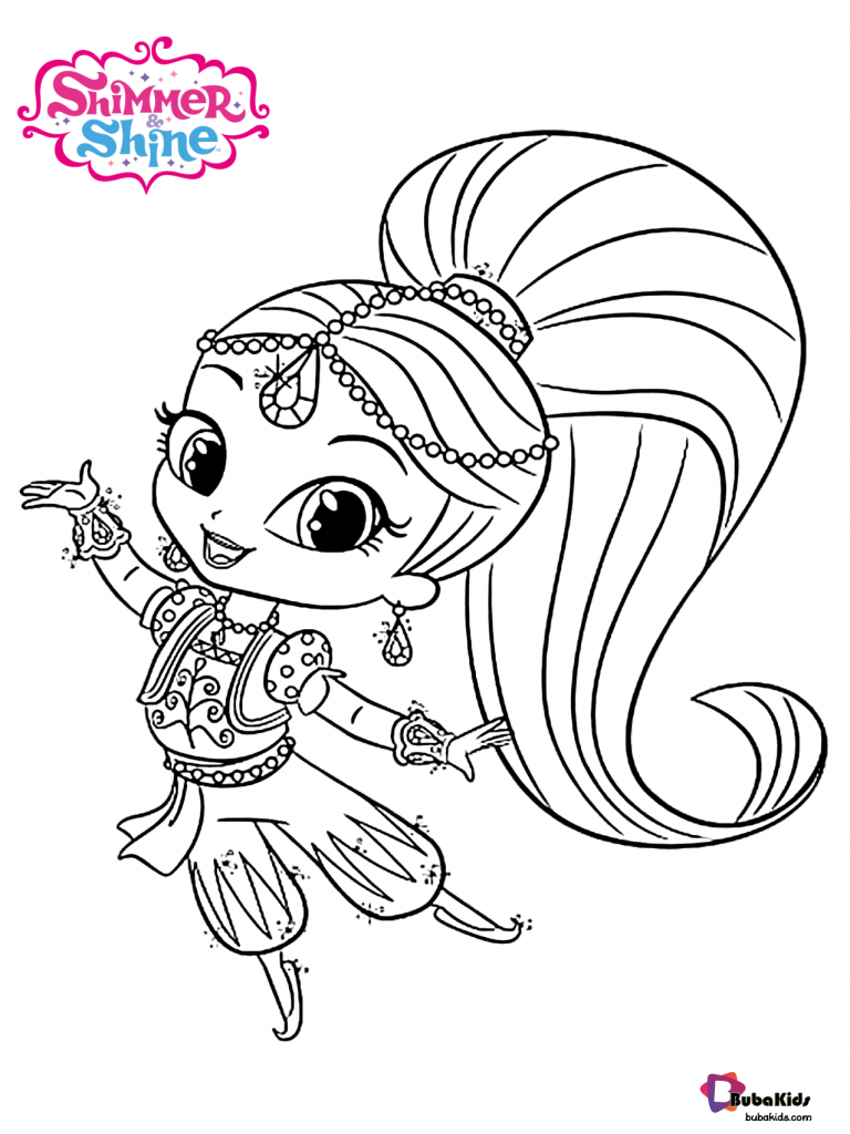 38 Shimmer and Shine Coloring Pages Printable 33