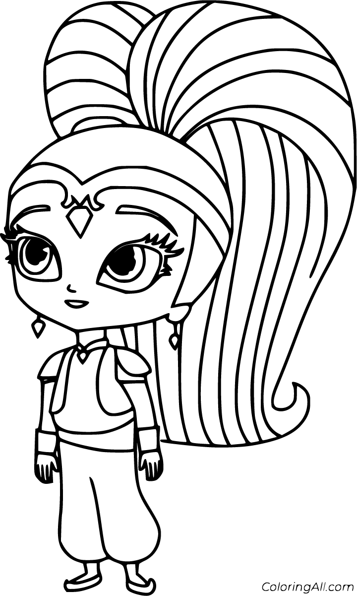 38 Shimmer and Shine Coloring Pages Printable 34