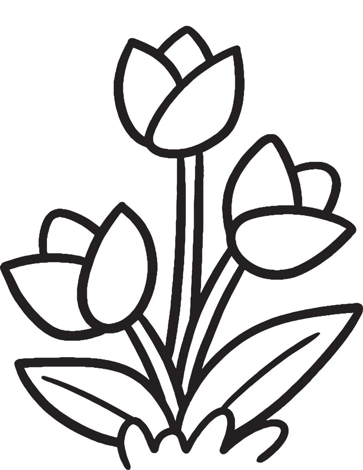 38 Tulip Coloring Pages Printable 32