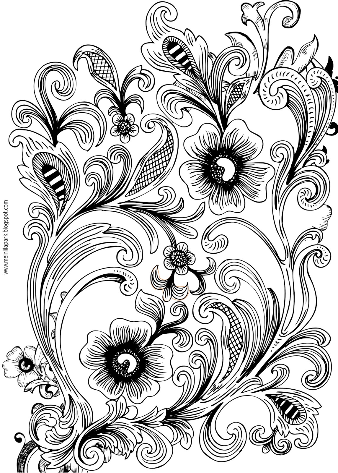 39 Beautiful Flower Coloring Pages Printable 19