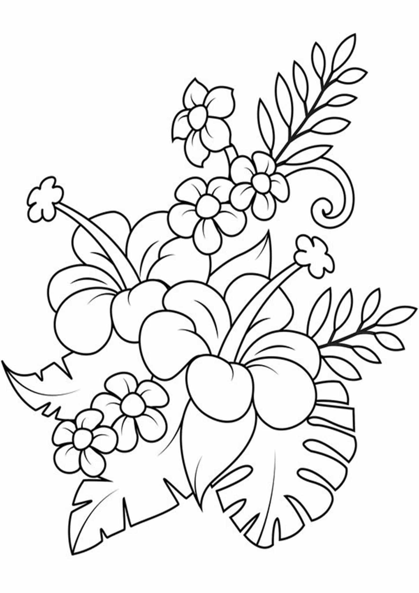 39 Beautiful Flower Coloring Pages Printable 26