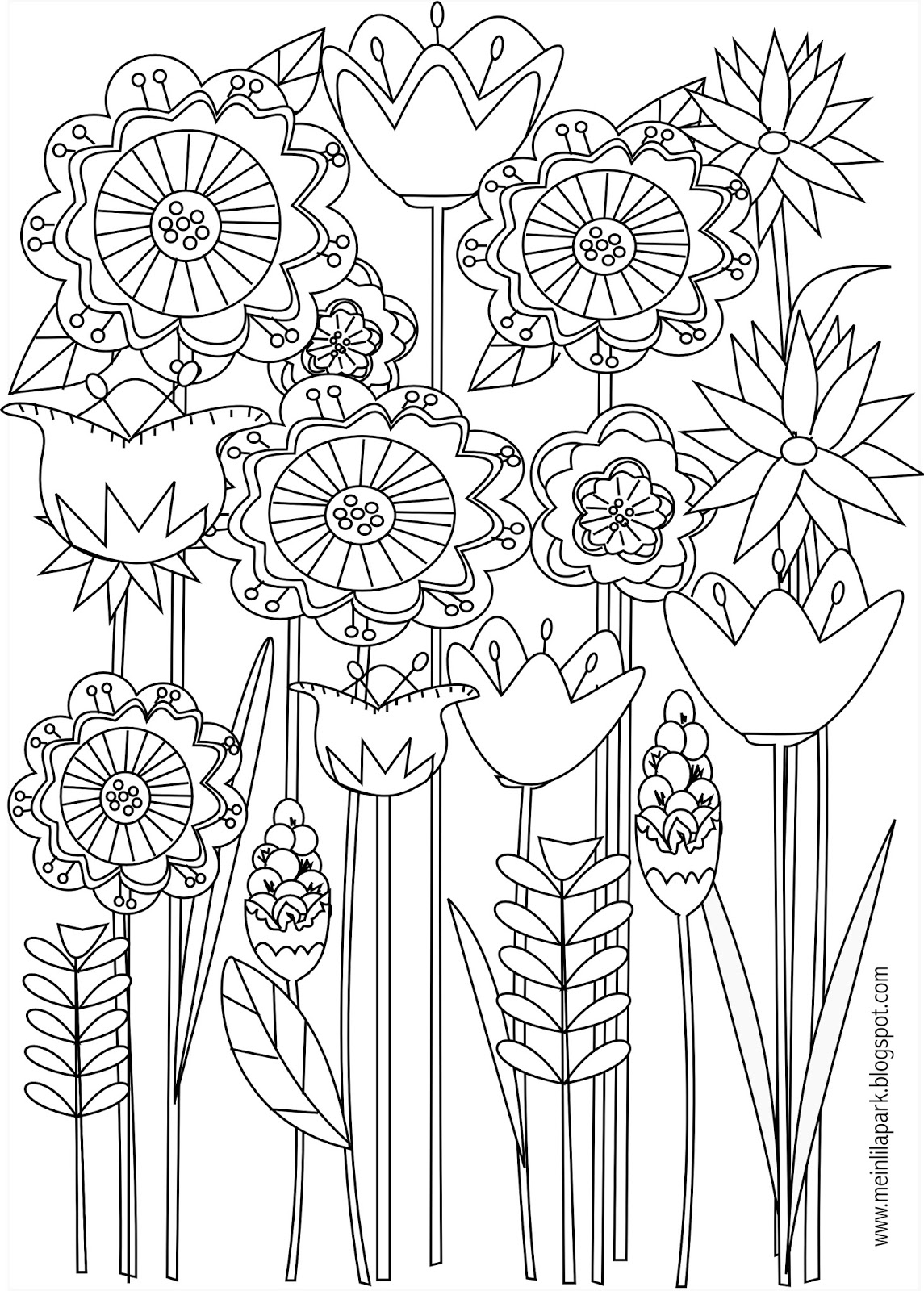 39 Beautiful Flower Coloring Pages Printable 31