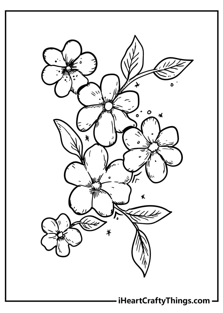 39 Beautiful Flower Coloring Pages Printable 32