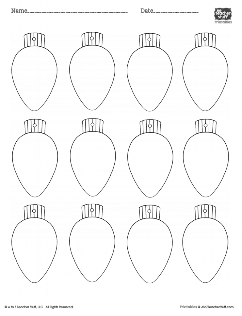 39 Christmas Lights Printable Coloring Pages 24