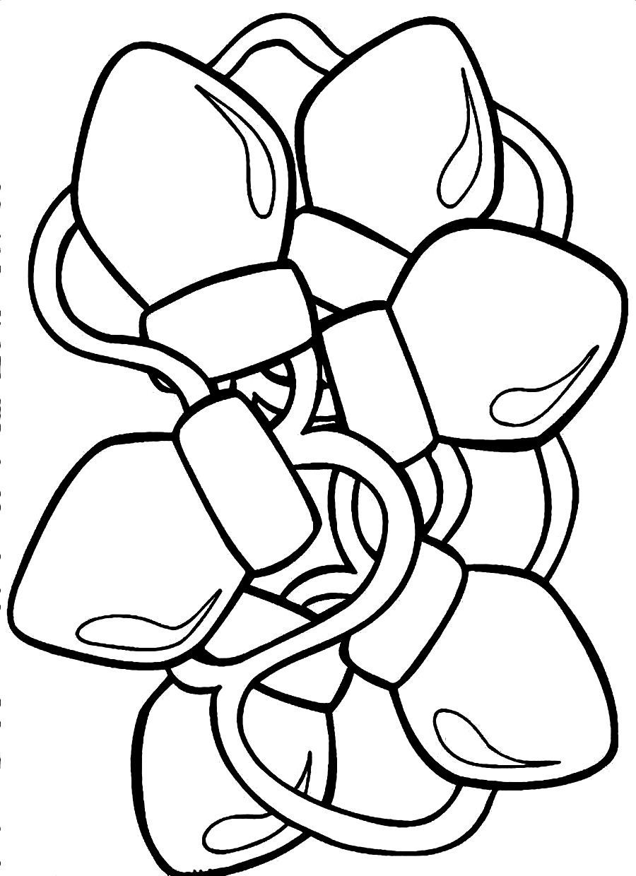 39 Christmas Lights Printable Coloring Pages 25