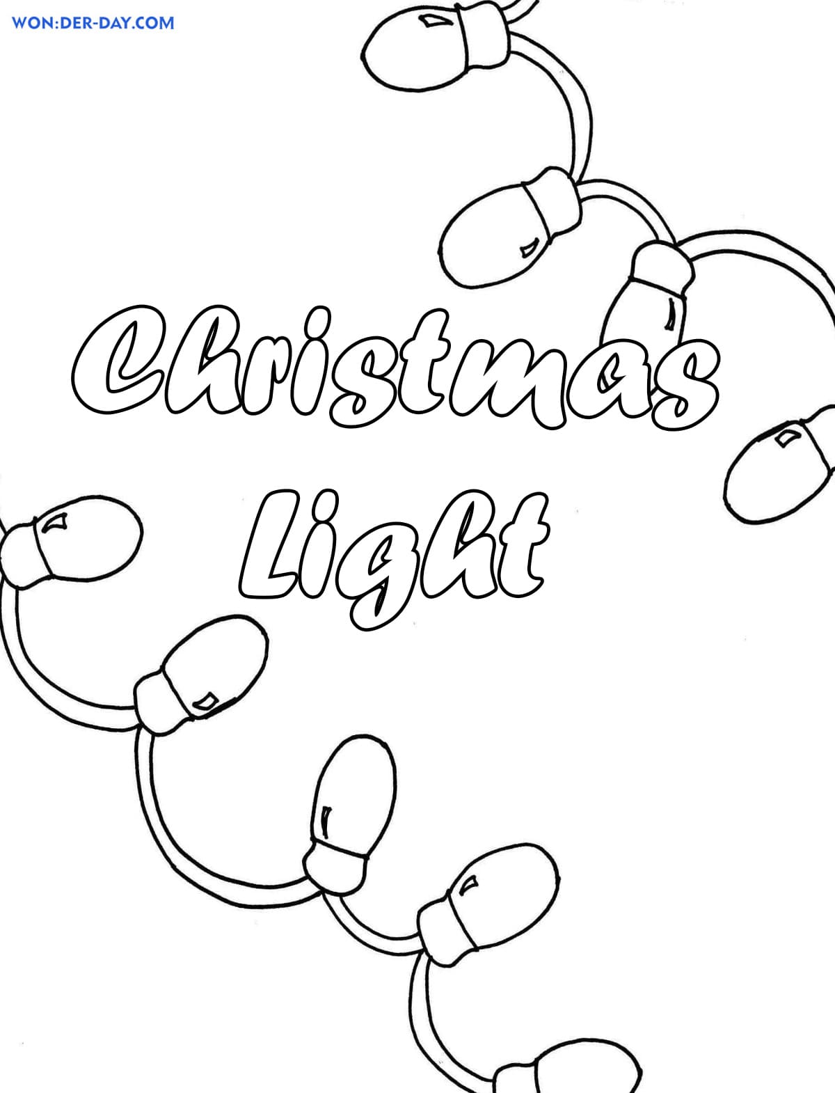 39 Christmas Lights Printable Coloring Pages 6