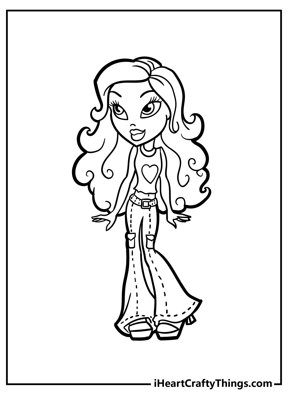 39 Fashionable Bratz Coloring Pages Printable 1