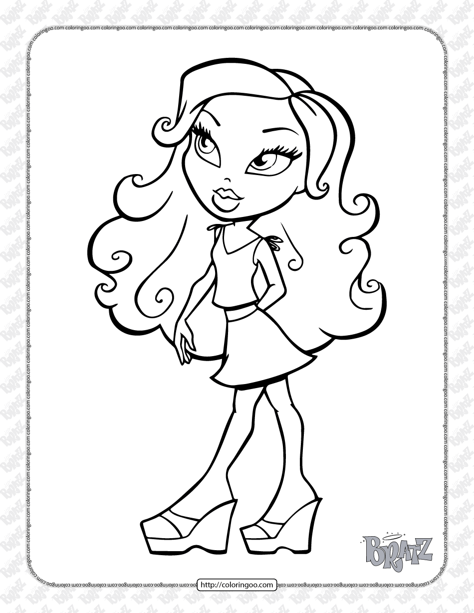 39 Fashionable Bratz Coloring Pages Printable 10