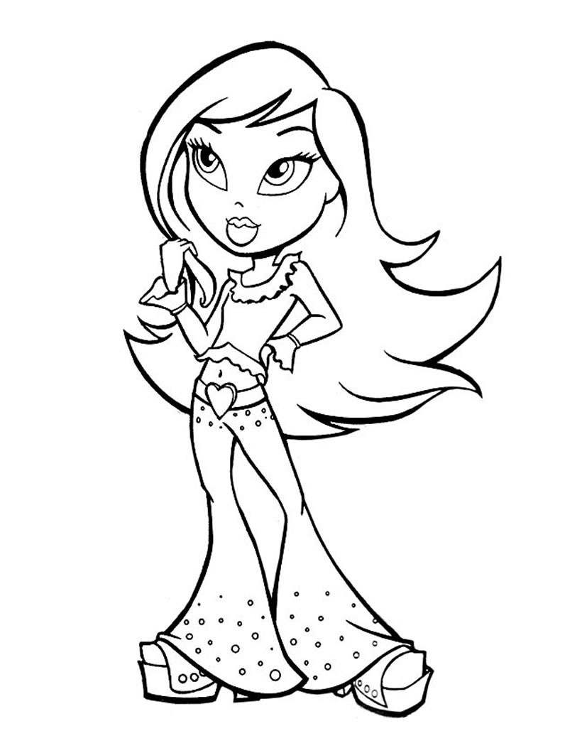 39 Fashionable Bratz Coloring Pages Printable 2