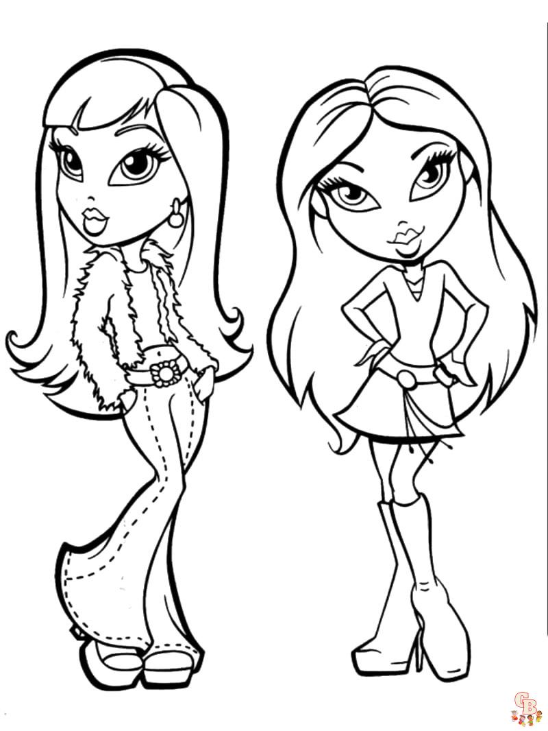 39 Fashionable Bratz Coloring Pages Printable 3