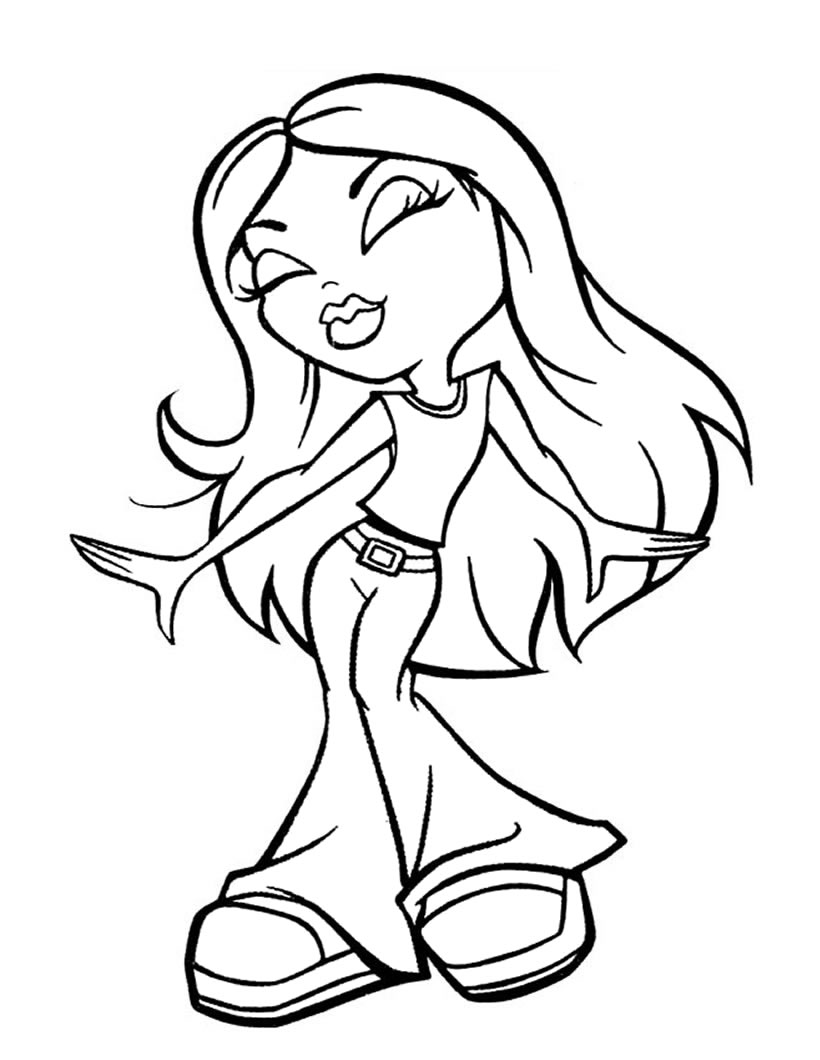 39 Fashionable Bratz Coloring Pages Printable 4