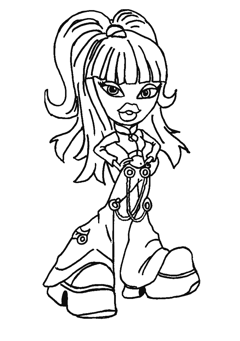 39 Fashionable Bratz Coloring Pages Printable 7