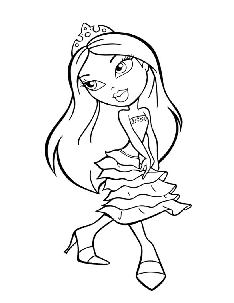 39 Fashionable Bratz Coloring Pages Printable 9