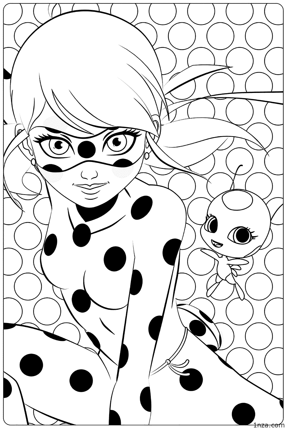 39 Magical Miraculous Ladybug Coloring Pages Printable 1