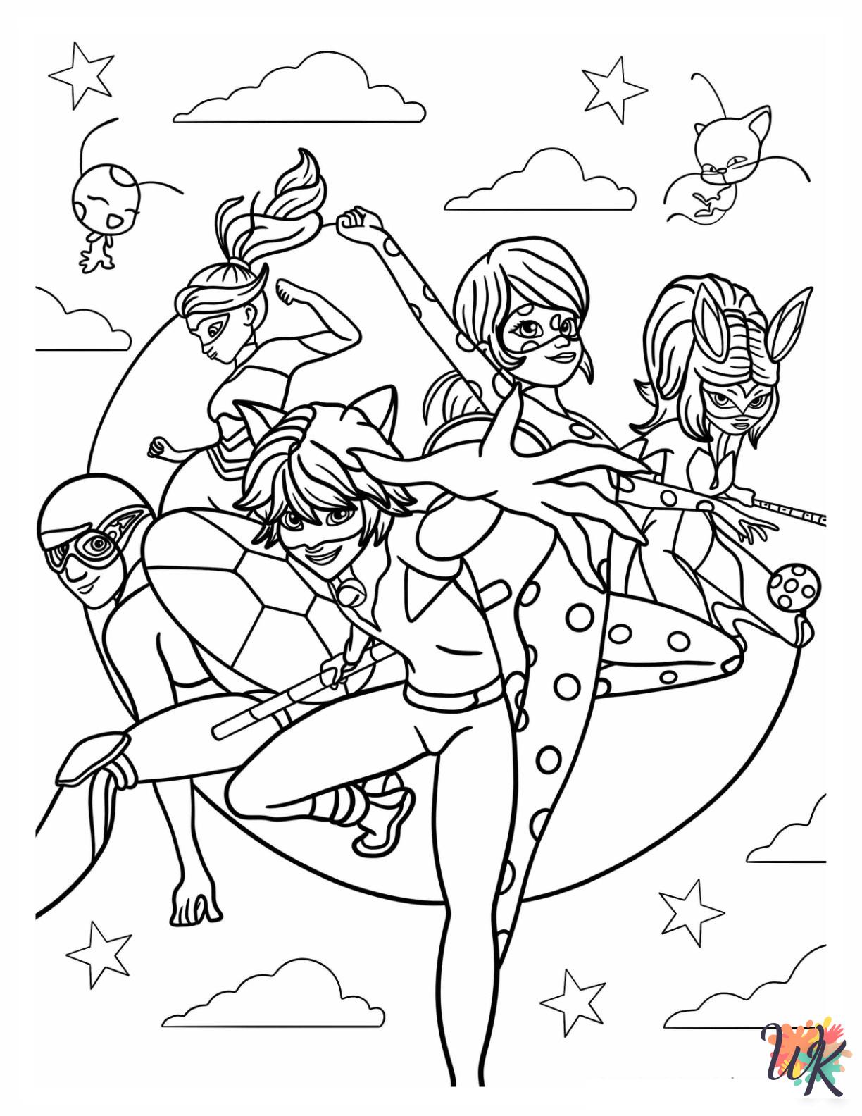 39 Magical Miraculous Ladybug Coloring Pages Printable 11