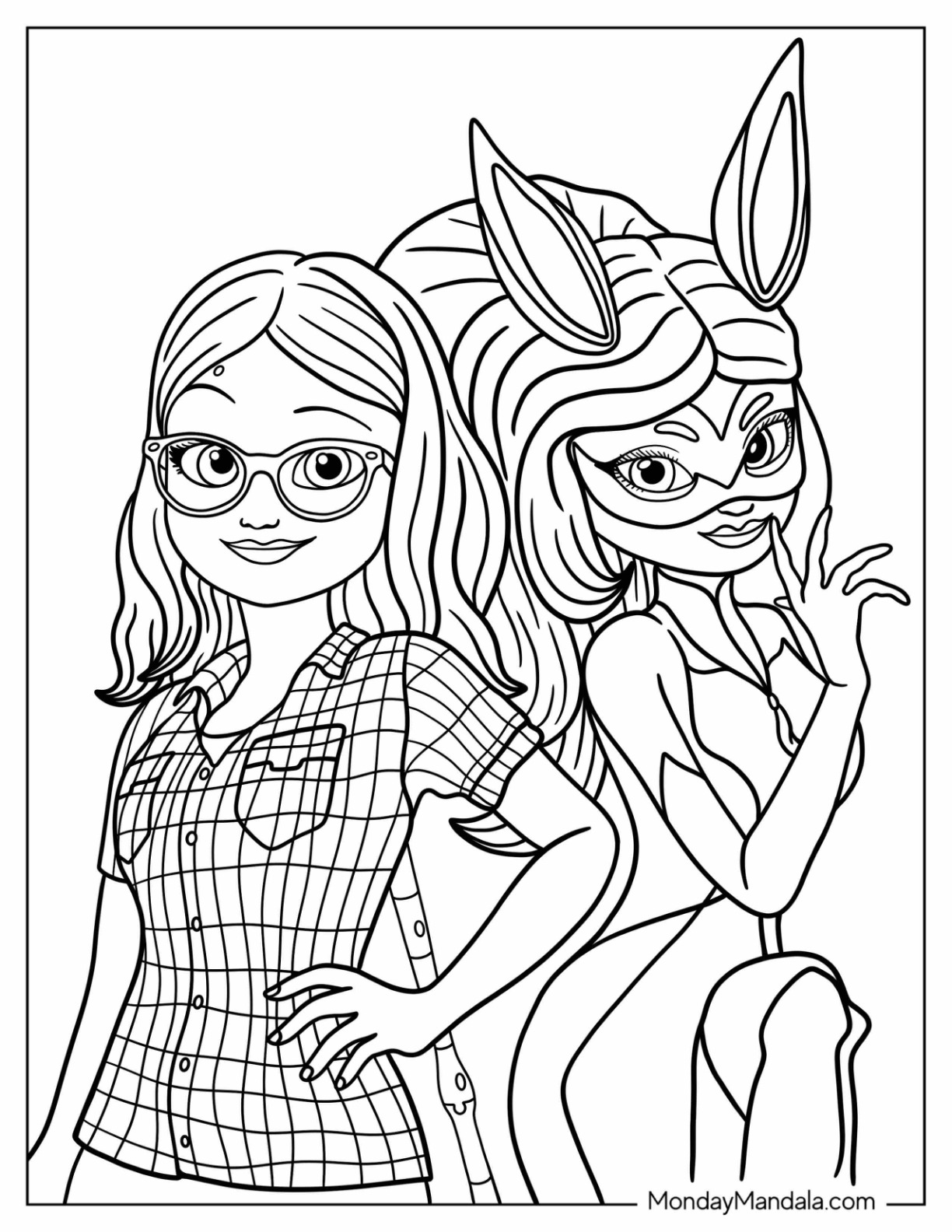 39 Magical Miraculous Ladybug Coloring Pages Printable 14