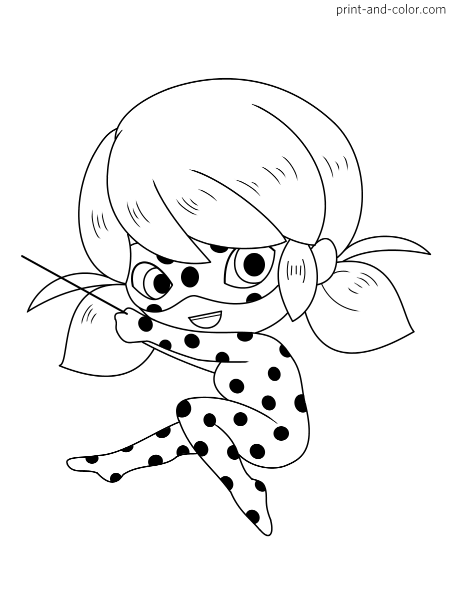 39 Magical Miraculous Ladybug Coloring Pages Printable 17