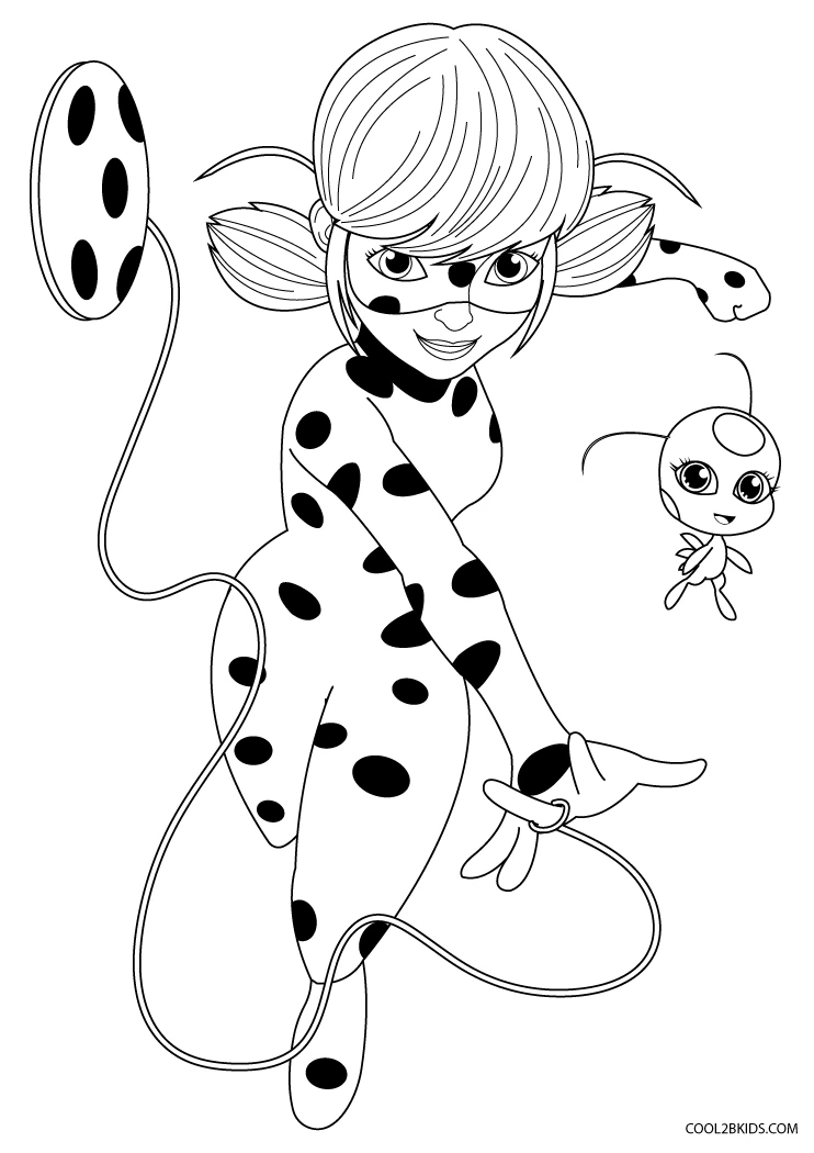 39 Magical Miraculous Ladybug Coloring Pages Printable 23