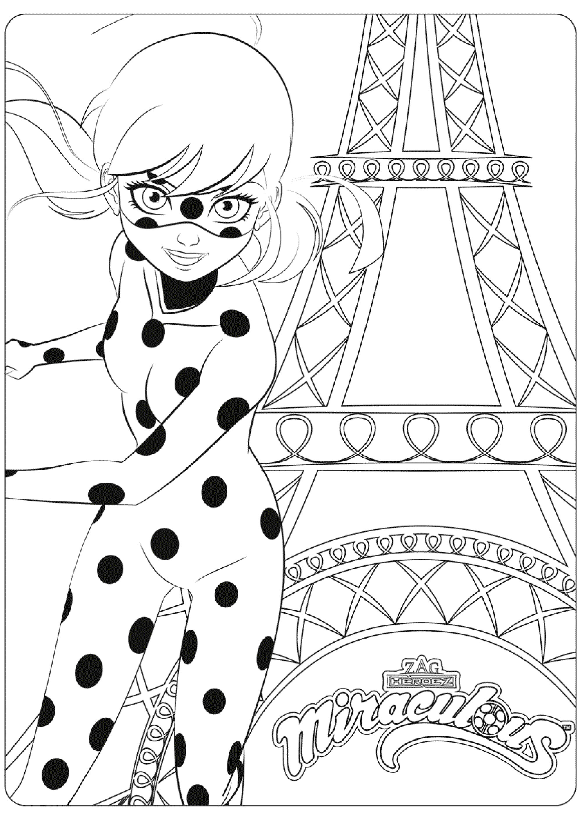 39 Magical Miraculous Ladybug Coloring Pages Printable 25