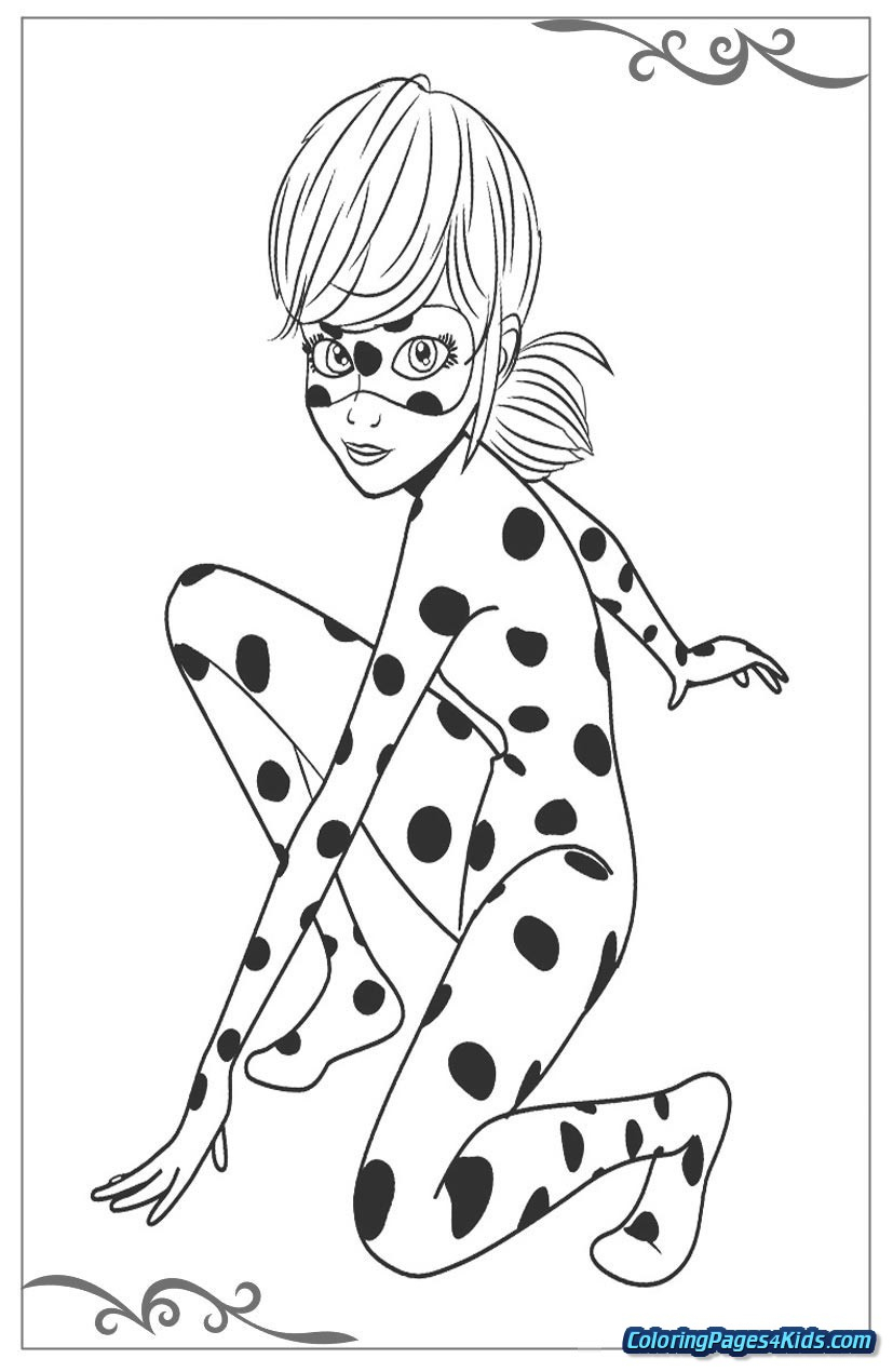 39 Magical Miraculous Ladybug Coloring Pages Printable 3