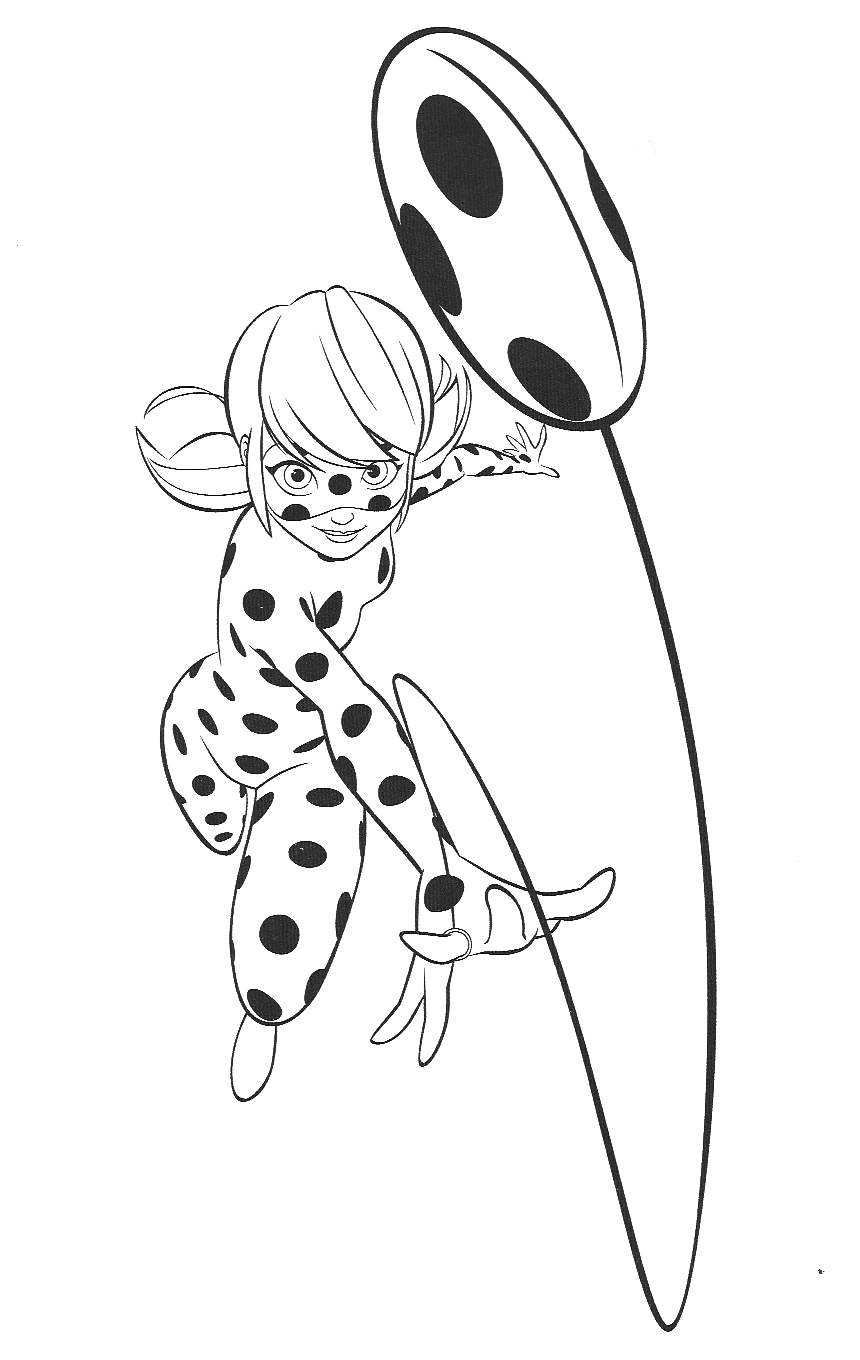 39 Magical Miraculous Ladybug Coloring Pages Printable 4