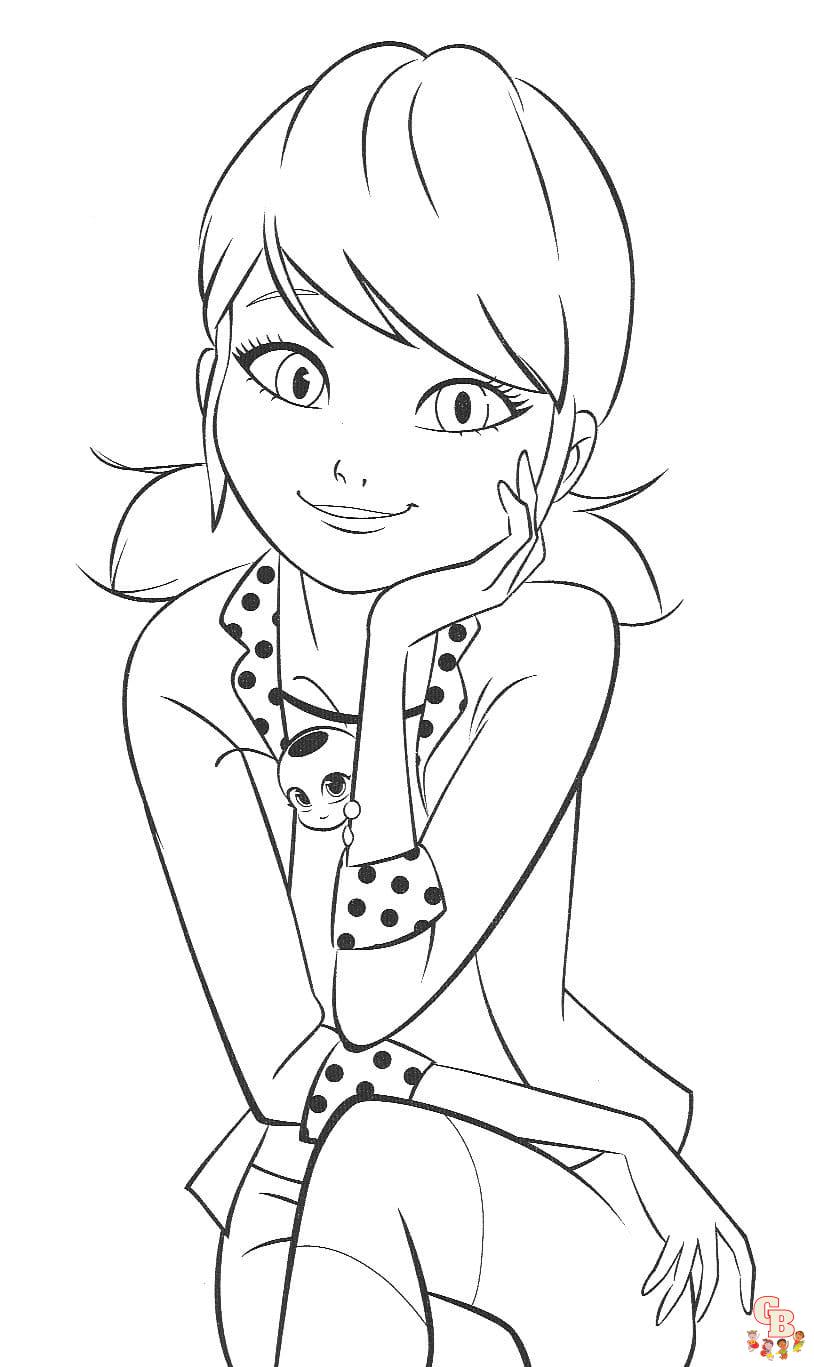 39 Magical Miraculous Ladybug Coloring Pages Printable 6