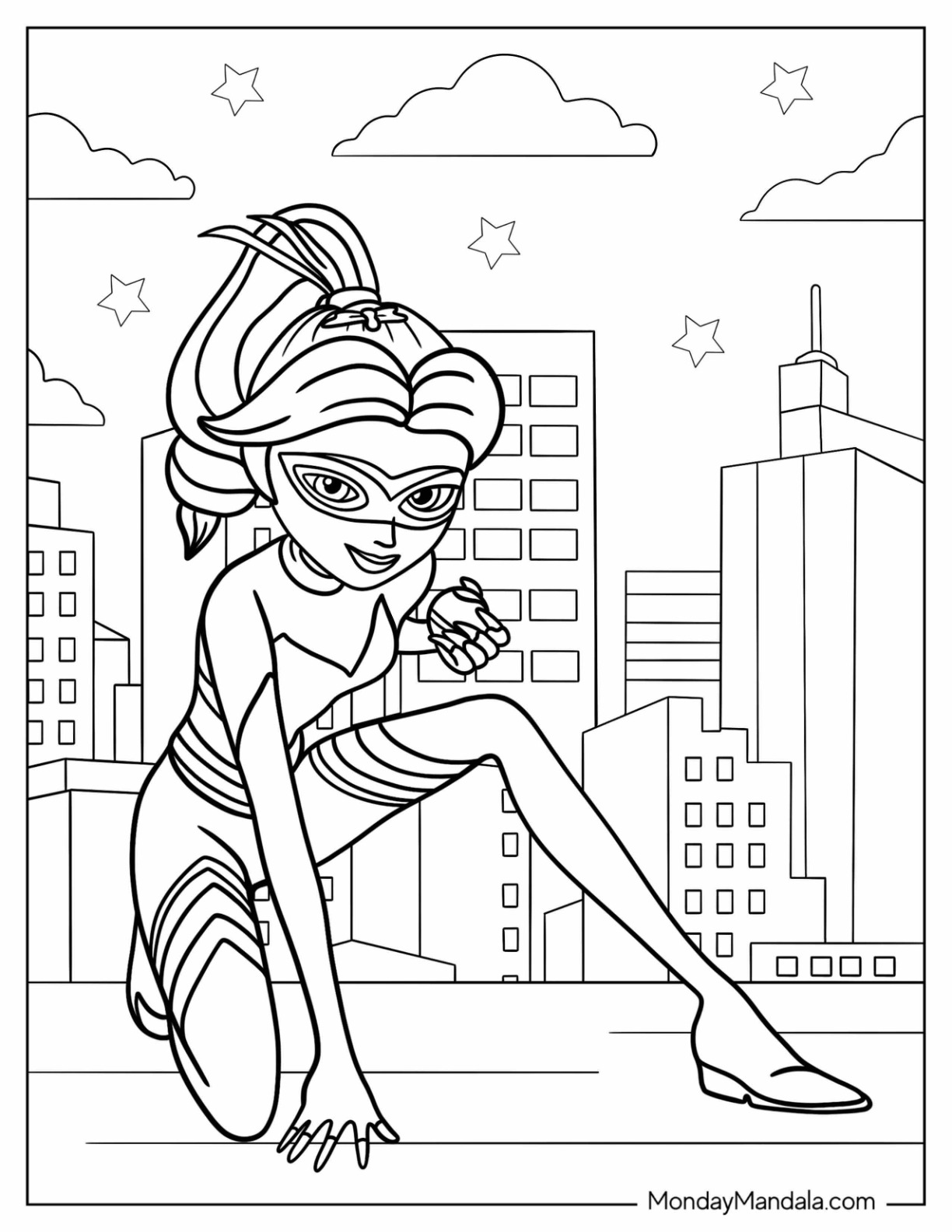 39 Magical Miraculous Ladybug Coloring Pages Printable 9