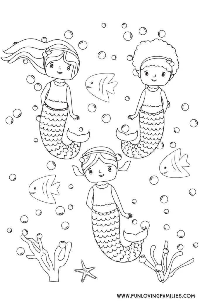 39 Unique Afro Mermaid Coloring Pages Printable 17