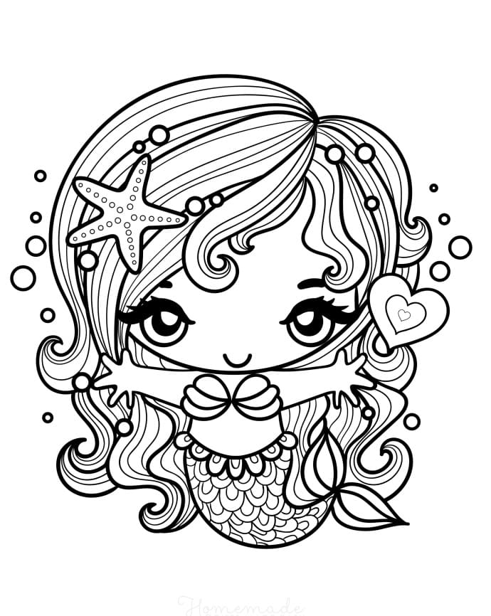 39 Unique Afro Mermaid Coloring Pages Printable 28