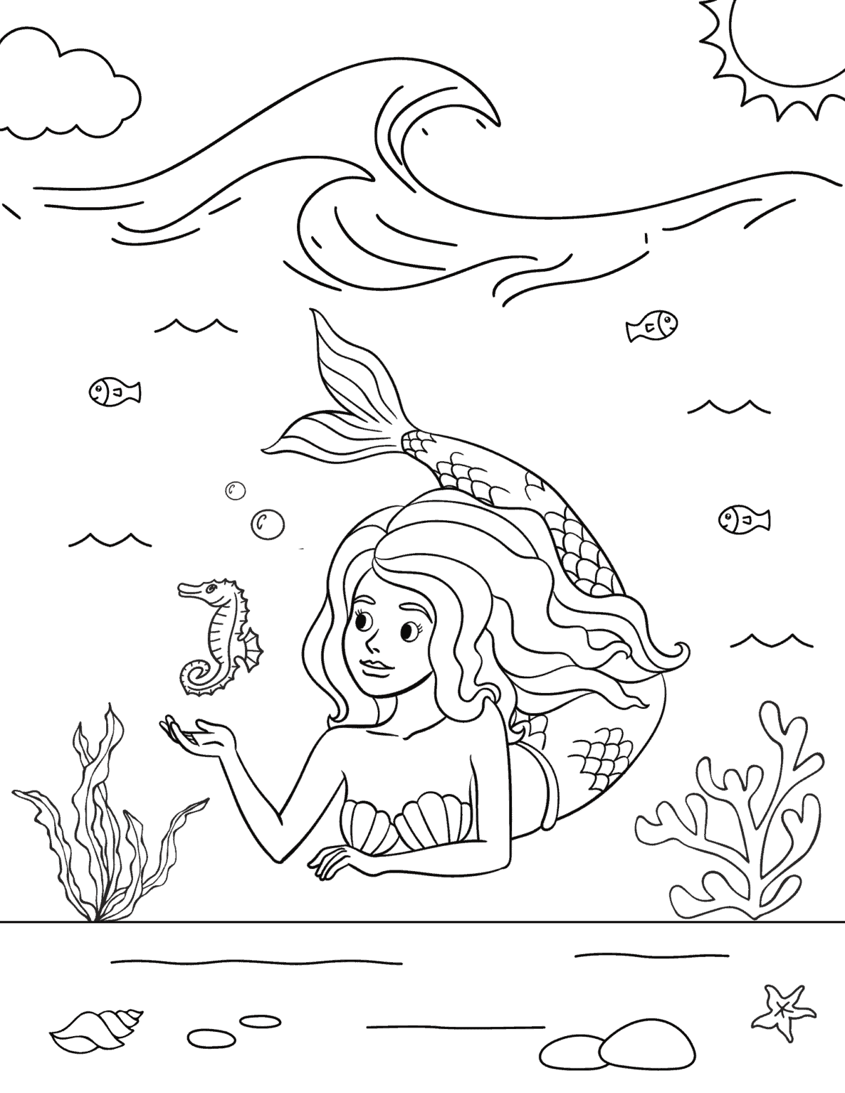 39 Unique Afro Mermaid Coloring Pages Printable 29