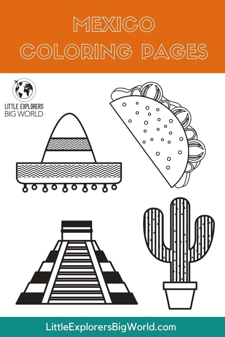 39 Vibrant Mexico Coloring Pages Printable 7