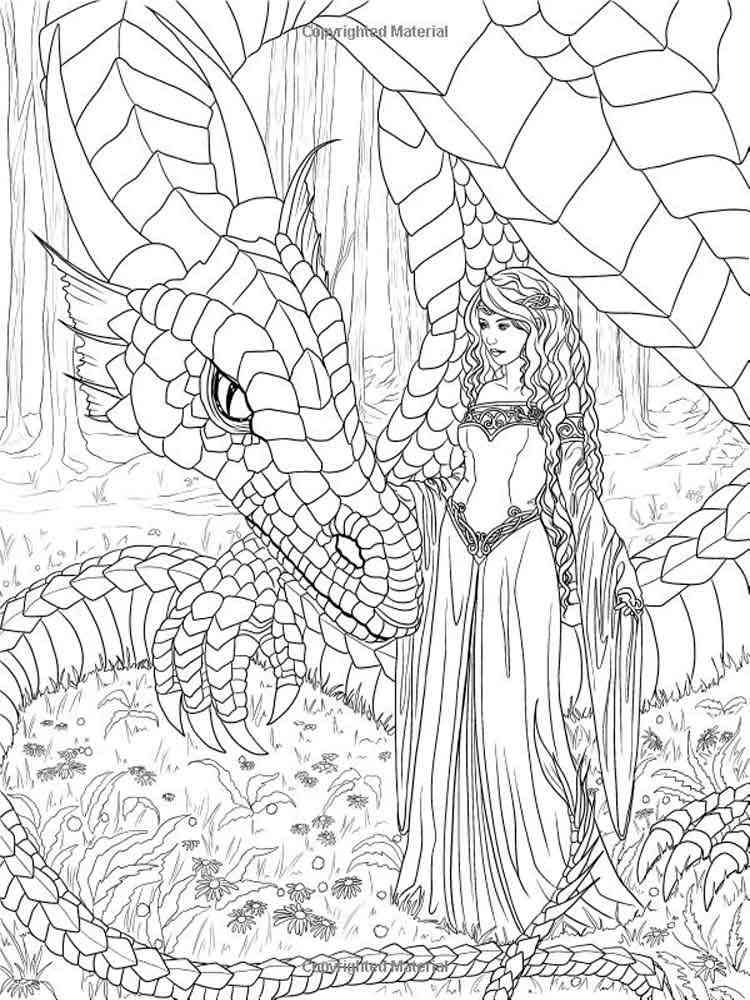 94 Enchanting Dragon Coloring Pages Printable 13