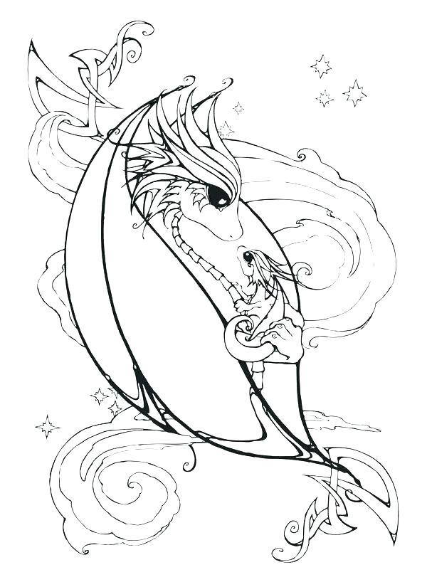 94 Enchanting Dragon Coloring Pages Printable 32