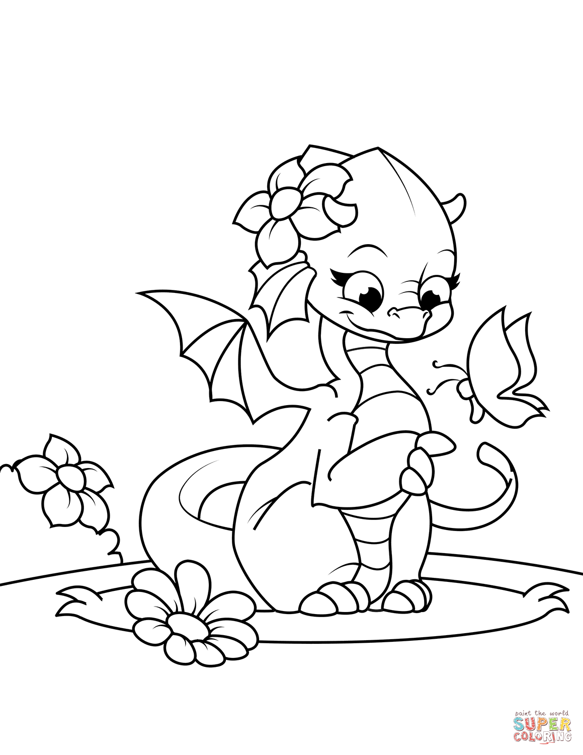 94 Enchanting Dragon Coloring Pages Printable 41