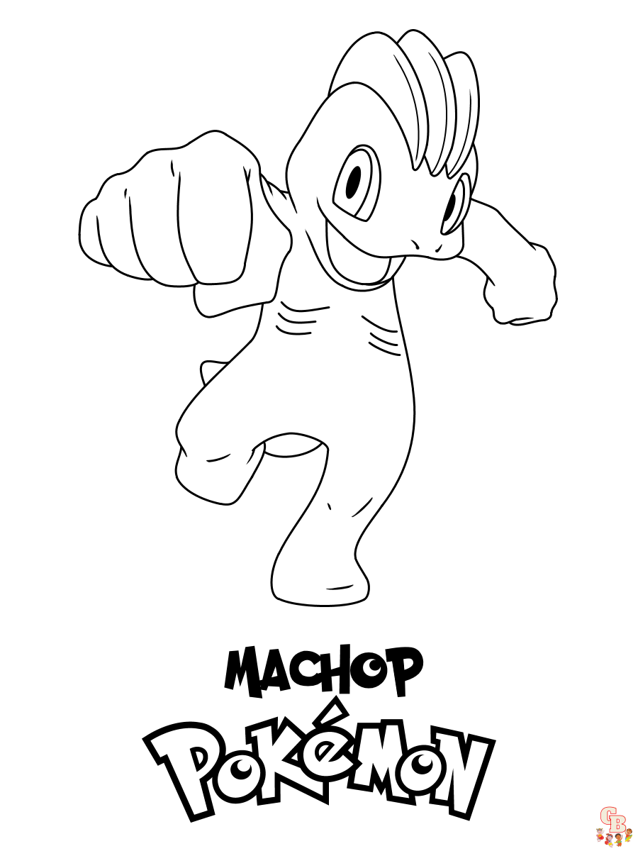 94 Machamp Coloring Page Printable 10