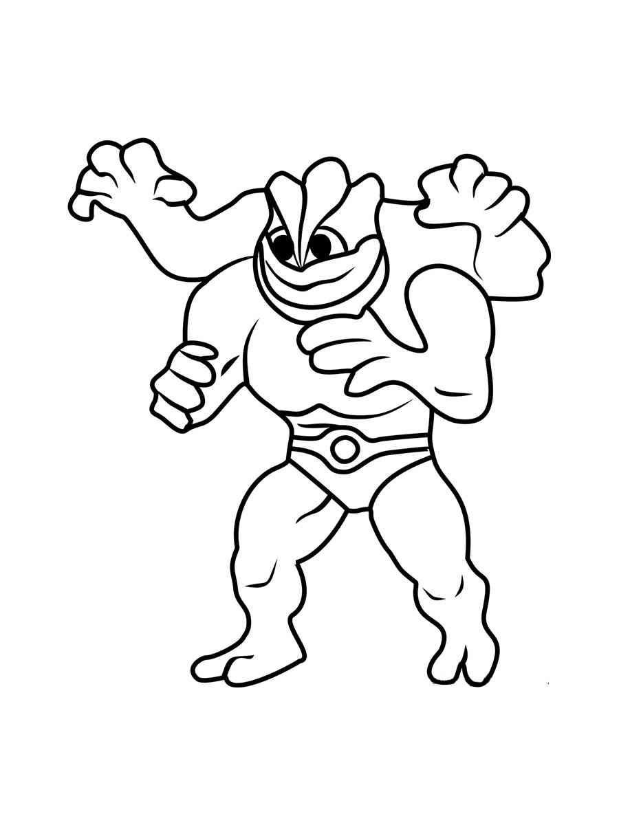 94 Machamp Coloring Page Printable 24