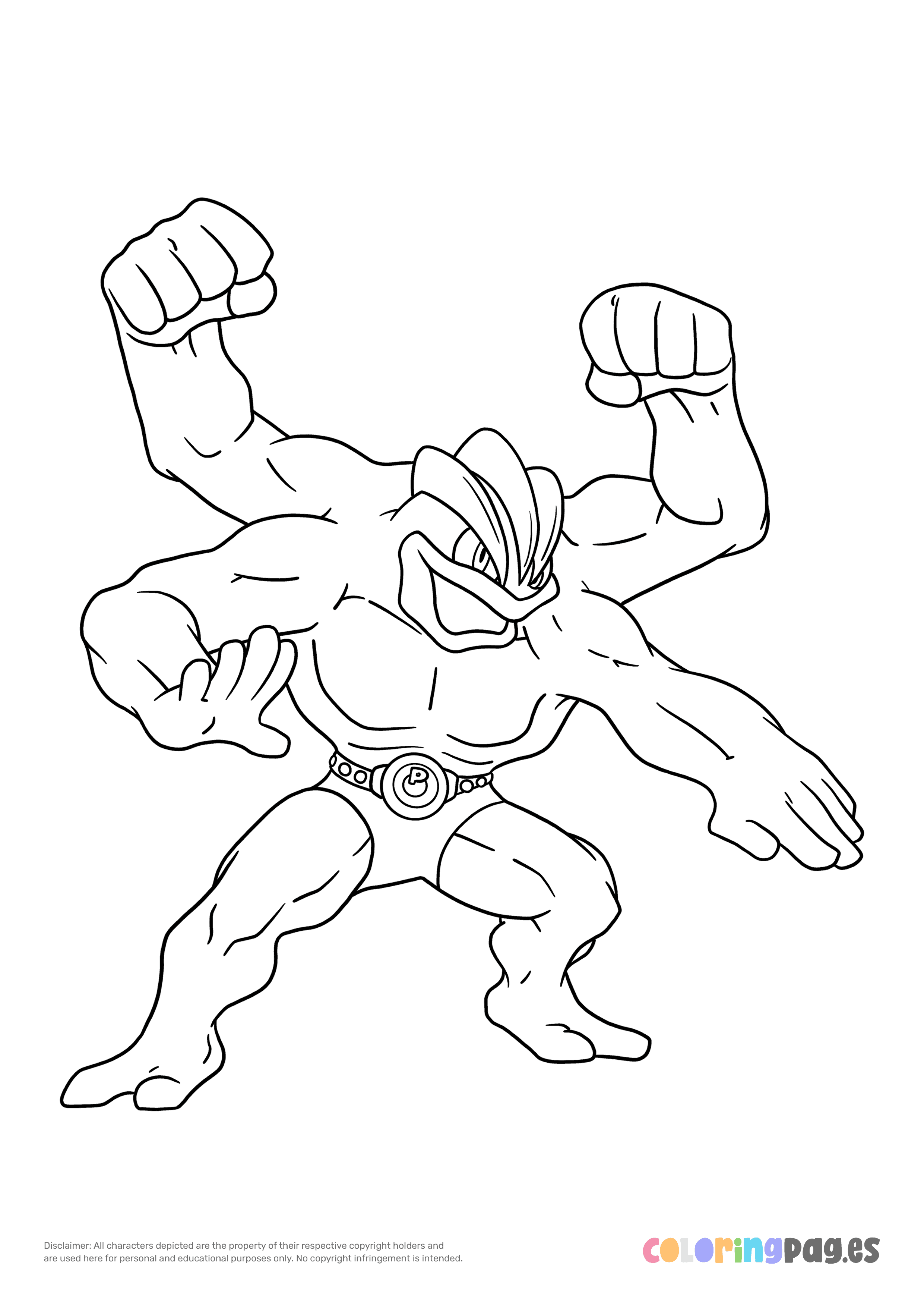 94 Machamp Coloring Page Printable 28