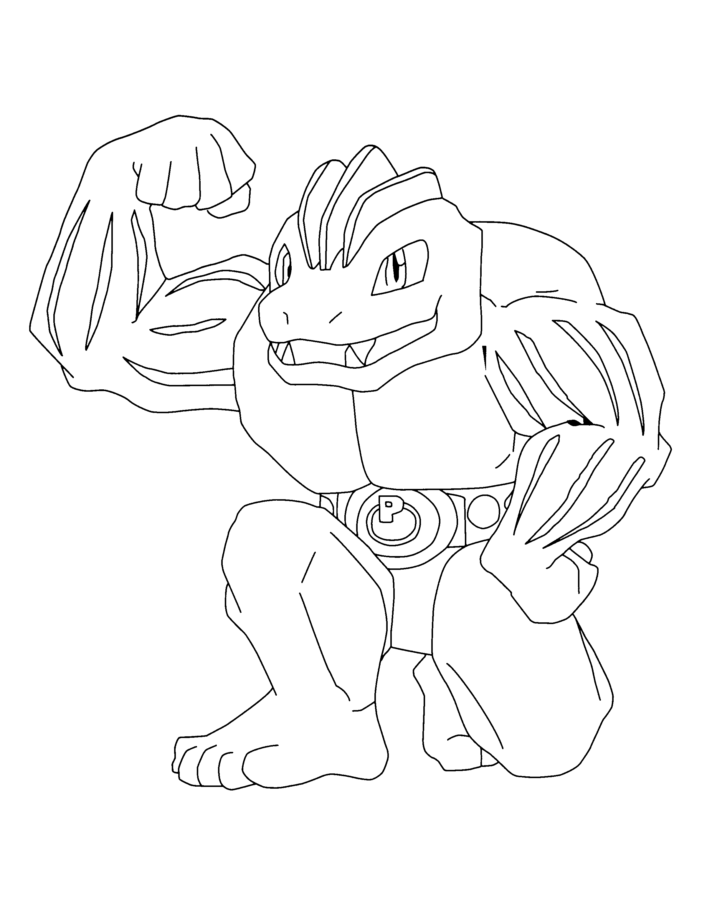 94 Machamp Coloring Page Printable 32