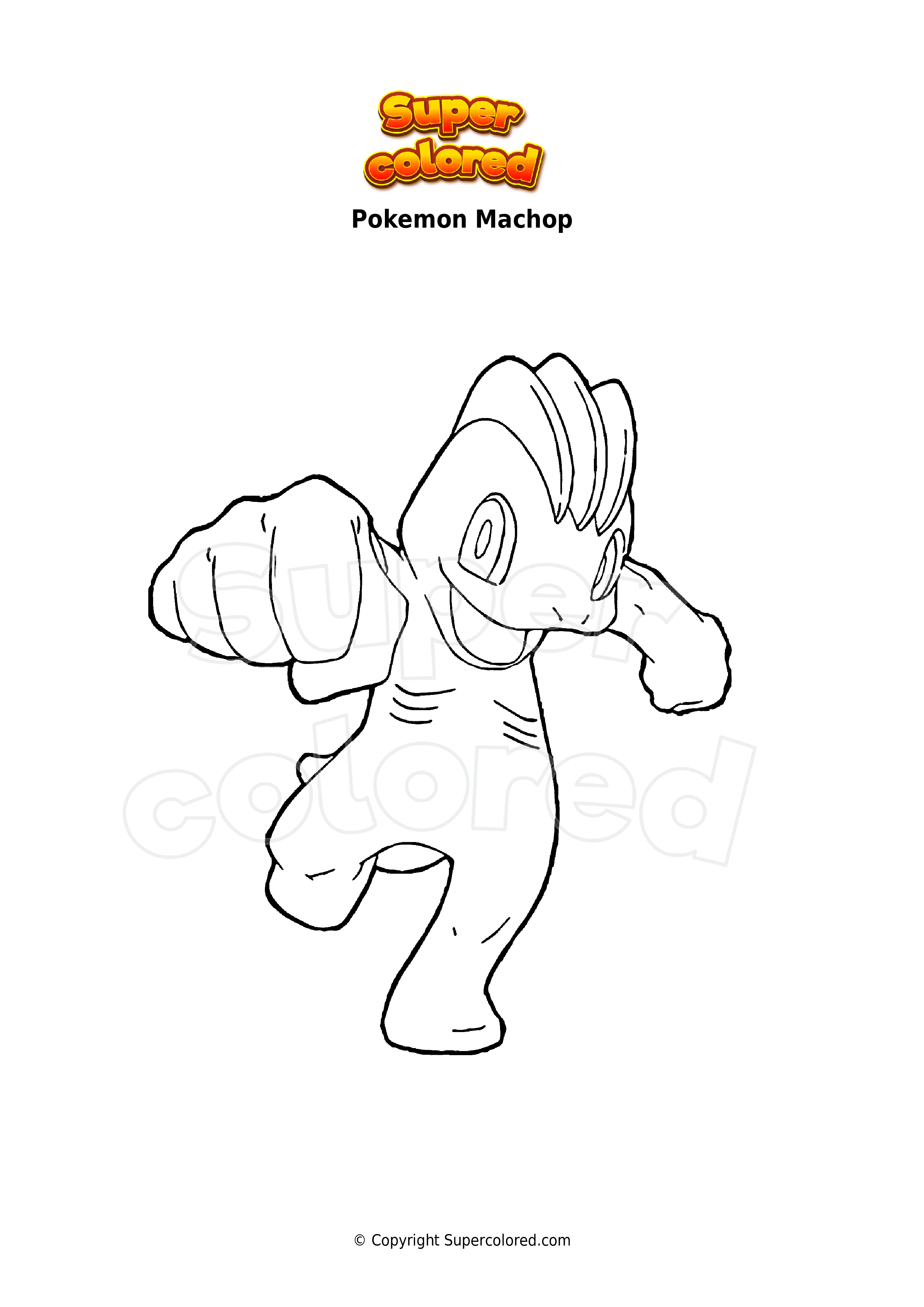 94 Machamp Coloring Page Printable 39