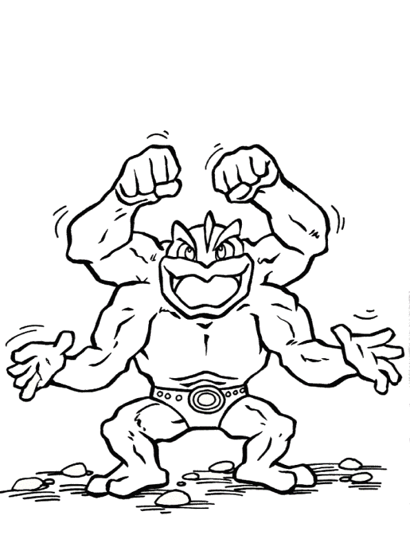 94 Machamp Coloring Page Printable 43