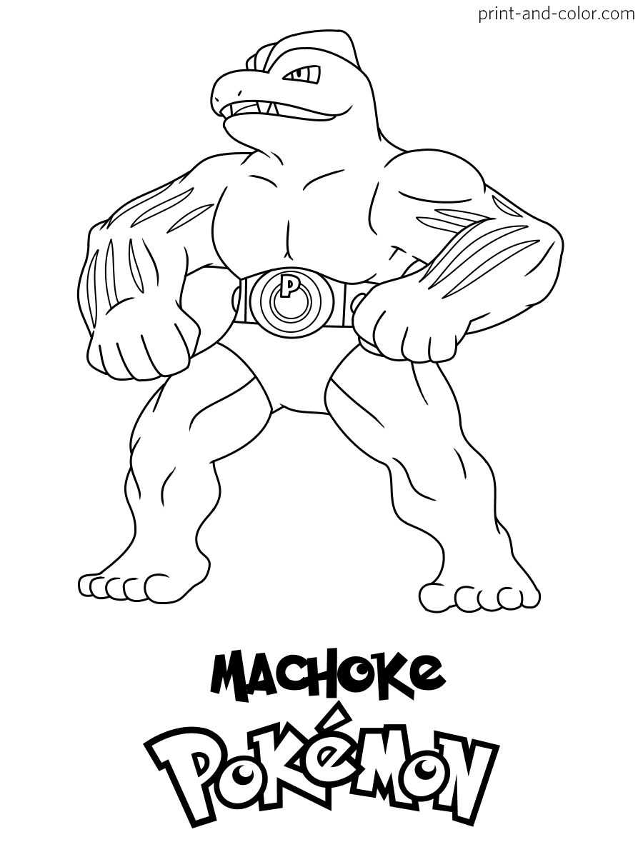 94 Machamp Coloring Page Printable 44