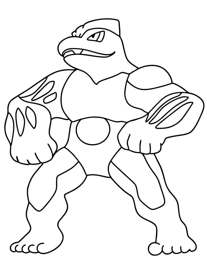 94 Machamp Coloring Page Printable 5