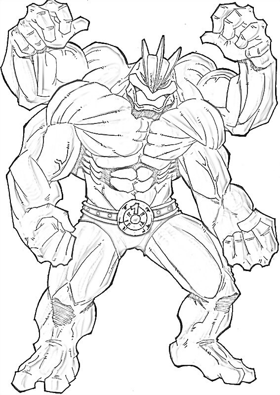 94 Machamp Coloring Page Printable 51