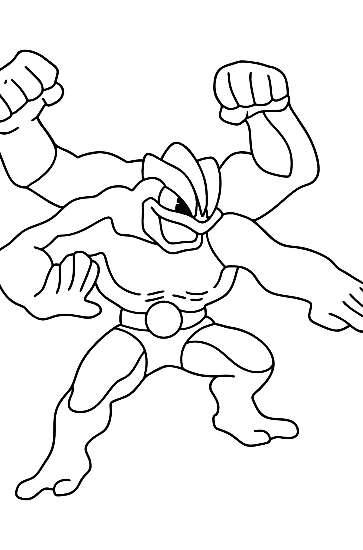 94 Machamp Coloring Page Printable 52