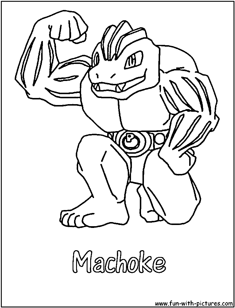 94 Machamp Coloring Page Printable 53